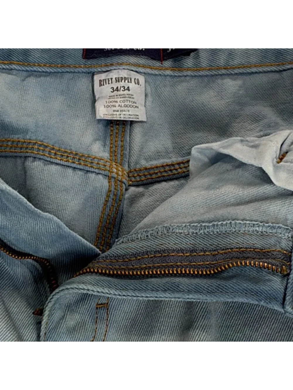 Vintage 90s Rivet Supply Co. Acid Wash Jeans 34x34